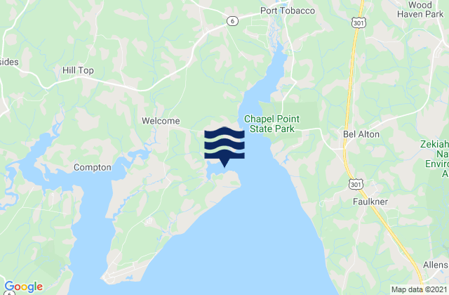 Karte der Gezeiten Goose Bay, United States