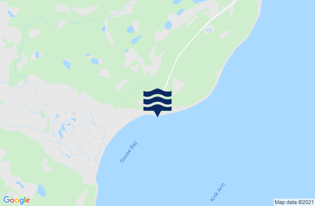 Karte der Gezeiten Goose Creek Cook Inlet, United States