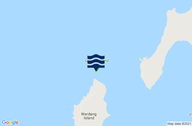Karte der Gezeiten Goose Island, Australia