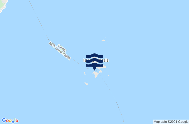 Karte der Gezeiten Gosport Harbor (Isles Of Shoals), United States