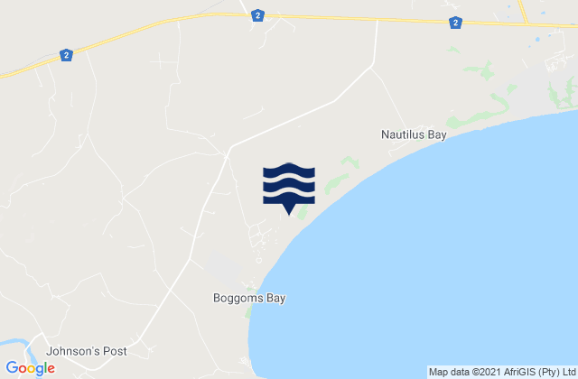 Karte der Gezeiten Gourits Mouth, South Africa