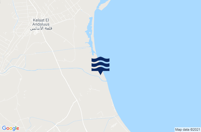 Karte der Gezeiten Gouvernorat de l’Ariana, Tunisia