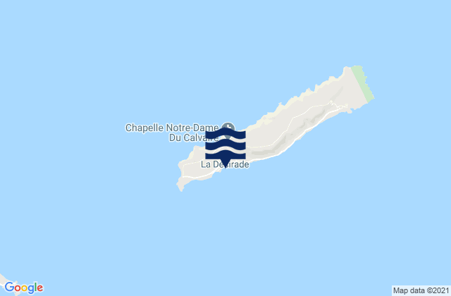 Karte der Gezeiten Grande Anse, Guadeloupe