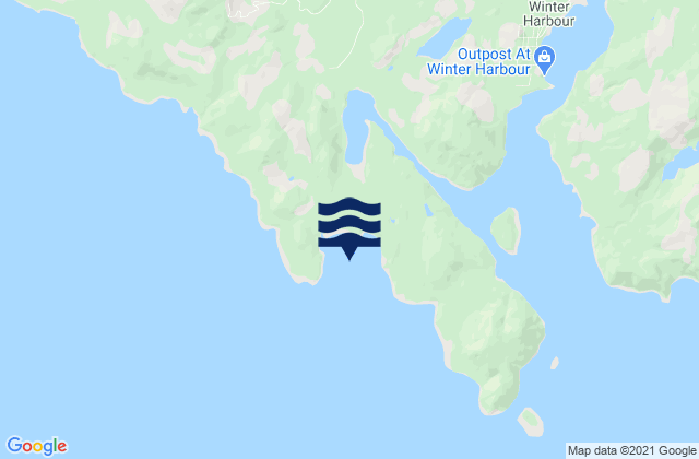 Karte der Gezeiten Grant Bay, Canada