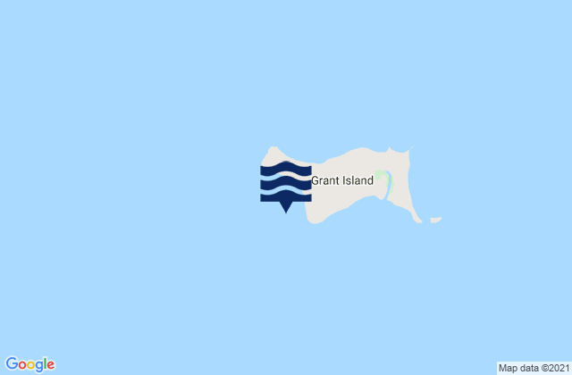 Karte der Gezeiten Grant Island, Australia