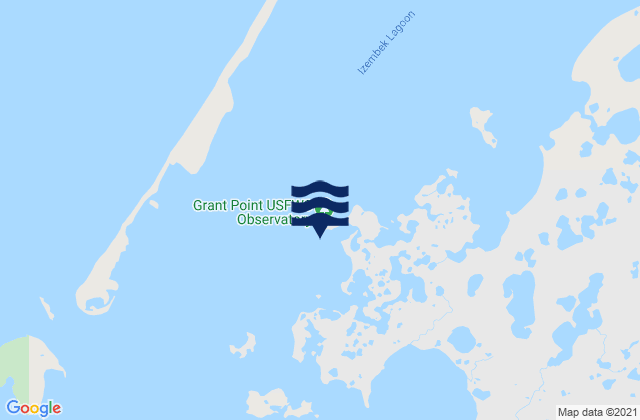 Karte der Gezeiten Grant Point Izembek Lagoon, United States