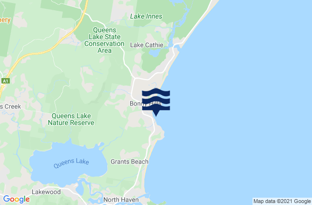 Karte der Gezeiten Grants Beach, Australia