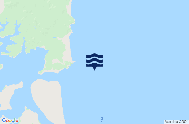Karte der Gezeiten Great Exhibition Bay, New Zealand