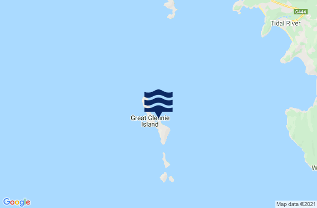 Karte der Gezeiten Great Glennie Island, Australia