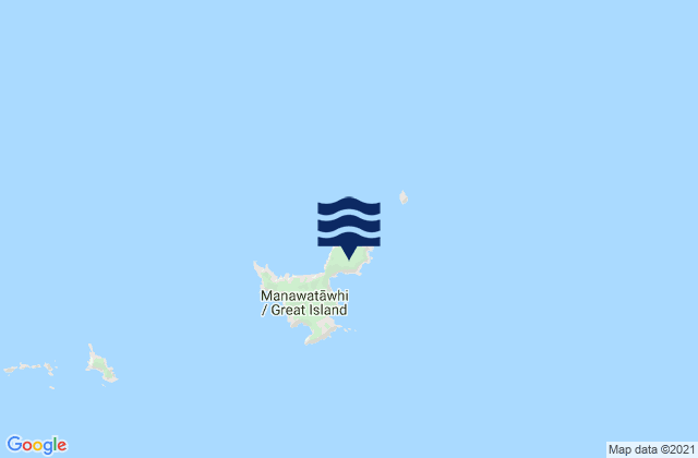 Karte der Gezeiten Great Island (North West Bay), New Zealand