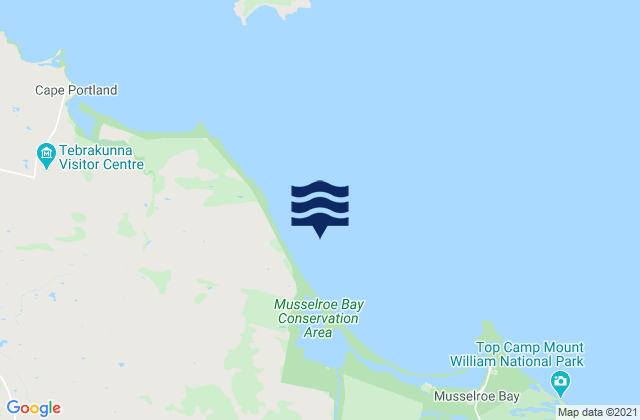 Karte der Gezeiten Great Musselroe Bay, Australia