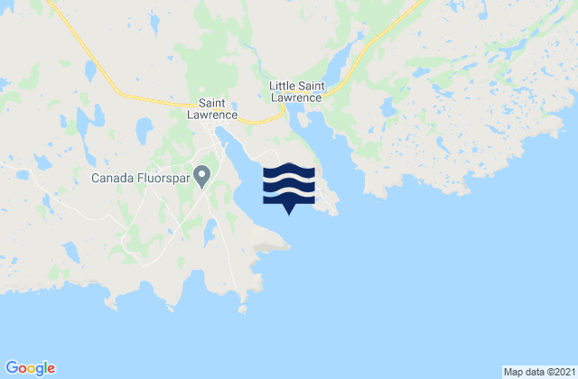 Karte der Gezeiten Great St. Lawrence Harbour, Canada