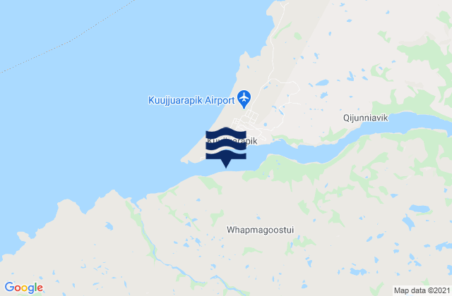 Karte der Gezeiten Great Whale River, Canada
