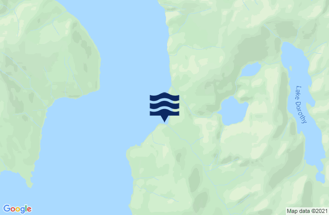 Karte der Gezeiten Greely Point Taku Inlet, United States