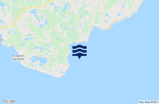 Karte der Gezeiten Green Bay, Canada