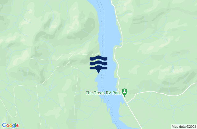 Karte der Gezeiten Green Point, United States