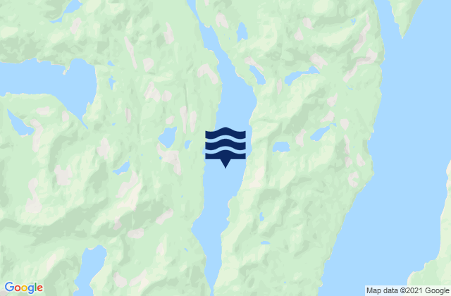 Karte der Gezeiten Griffin Passage, Canada