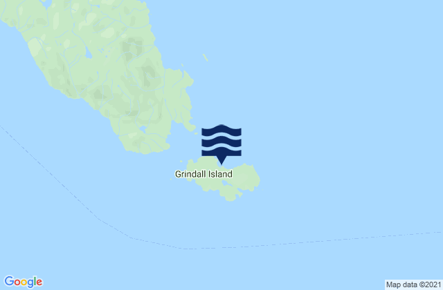 Karte der Gezeiten Grindall Island, United States