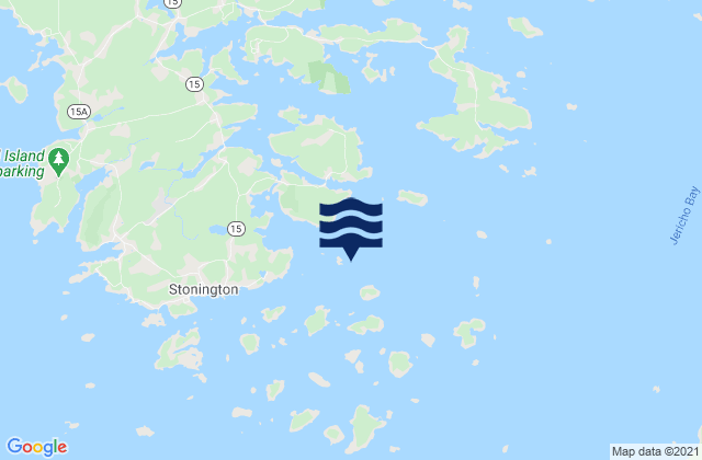 Karte der Gezeiten Grog Island E of Deer Island Thorofare, United States