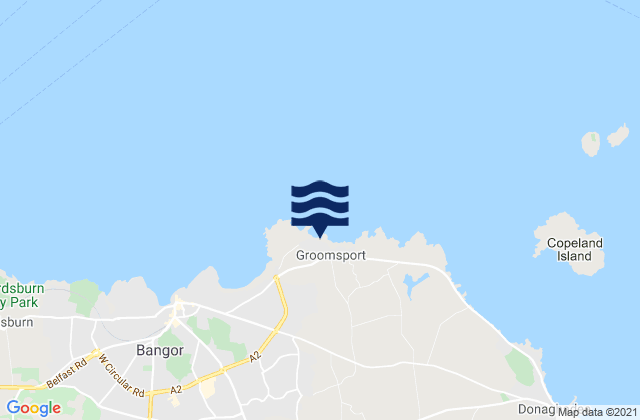 Karte der Gezeiten Groomsport, United Kingdom