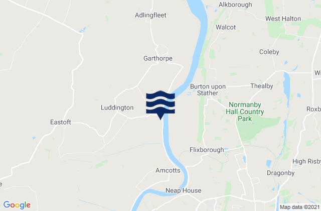 Karte der Gezeiten Grove Port, United Kingdom