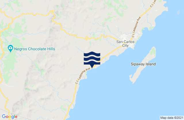 Karte der Gezeiten Guadalupe, Philippines