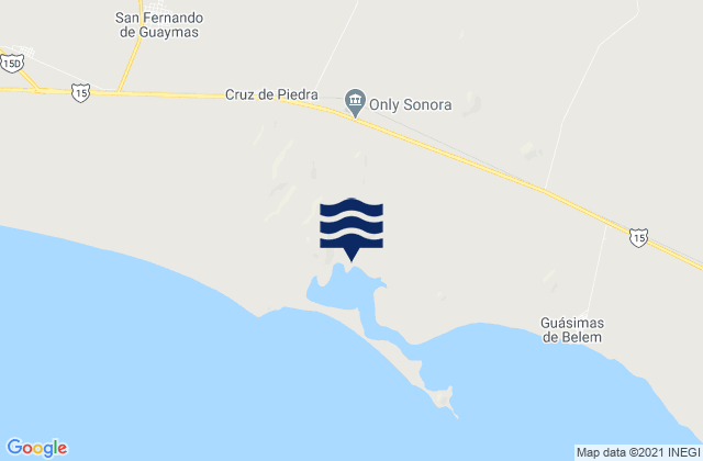 Karte der Gezeiten Guaymas, Mexico