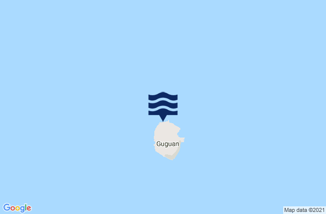 Karte der Gezeiten Guguan Island, Northern Mariana Islands