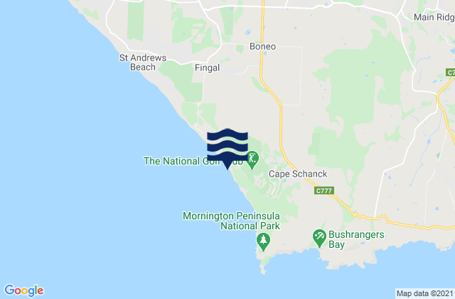 Karte der Gezeiten Gunnamatta Beach, Australia
