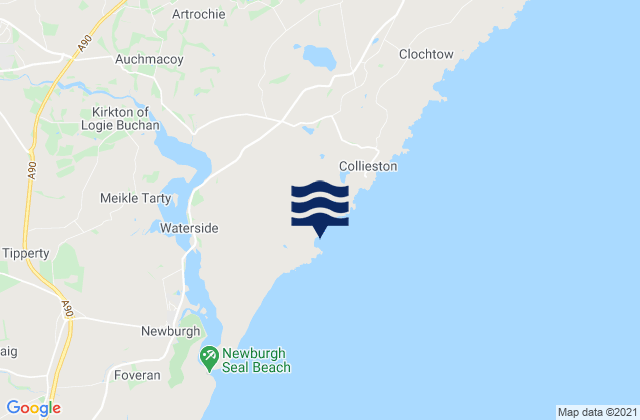 Karte der Gezeiten Hackley Bay Beach, United Kingdom