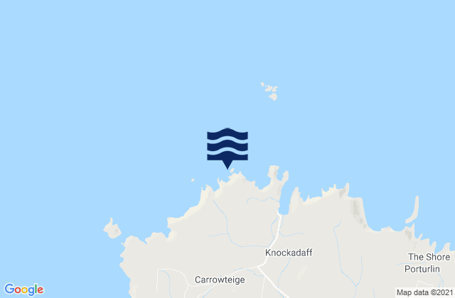 Karte der Gezeiten Hag Island, Ireland