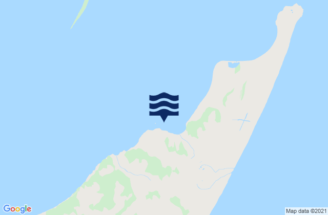 Karte der Gezeiten Hagemeister Island (north end), United States