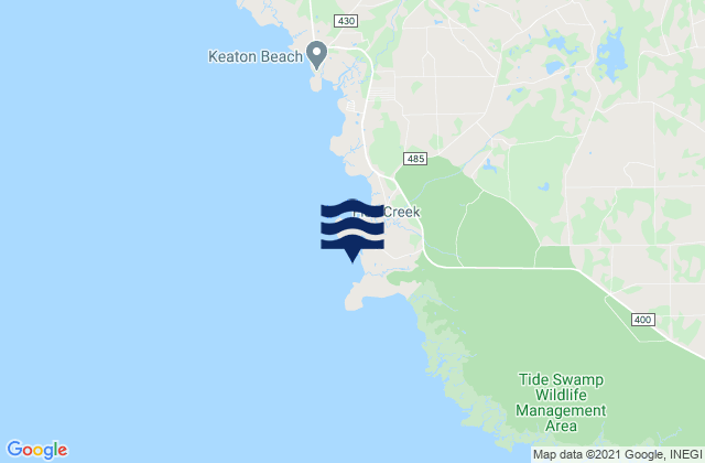Karte der Gezeiten Hagens Cove, United States