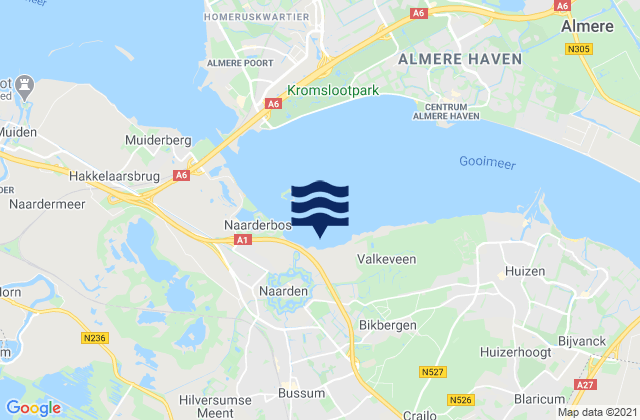 Karte der Gezeiten Hagestein beneden, Netherlands