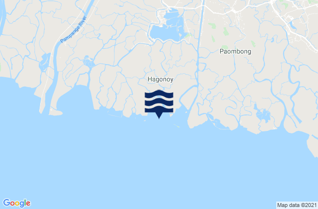 Karte der Gezeiten Hagonoy, Philippines