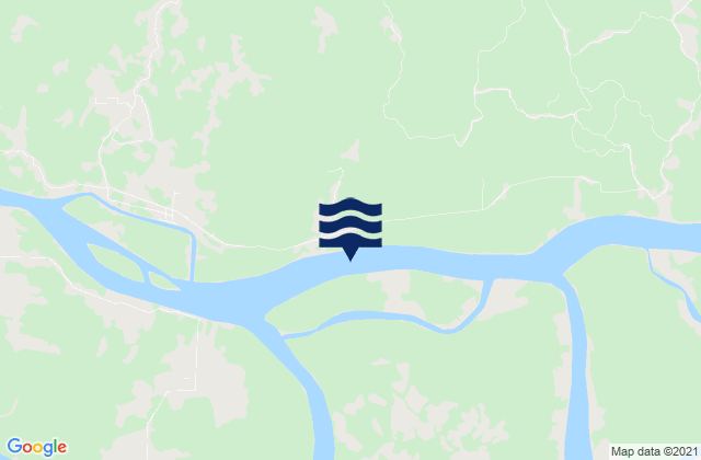 Karte der Gezeiten Haji Bank Beraoe River, Indonesia