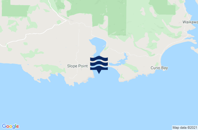 Karte der Gezeiten Haldane Bay, New Zealand