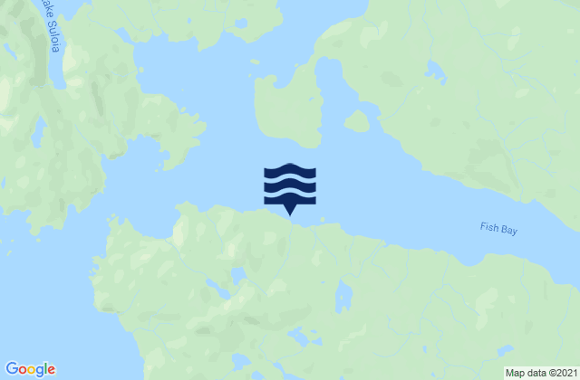 Karte der Gezeiten Haley Anchorage (Fish Bay), United States