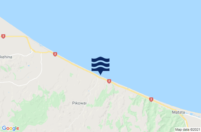 Karte der Gezeiten Half Moon Bay, New Zealand