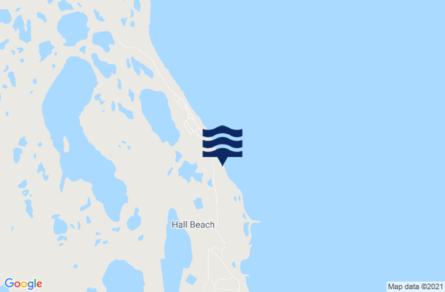 Karte der Gezeiten Hall Beach, Canada