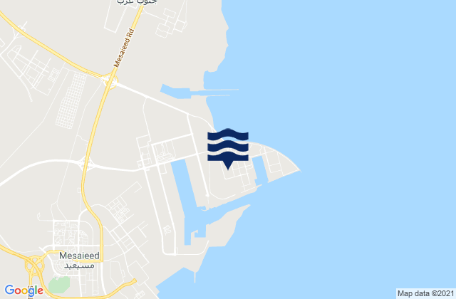 Karte der Gezeiten Hamad Port, Qatar
