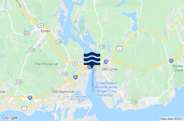 Karte der Gezeiten Hamburg Cove, United States