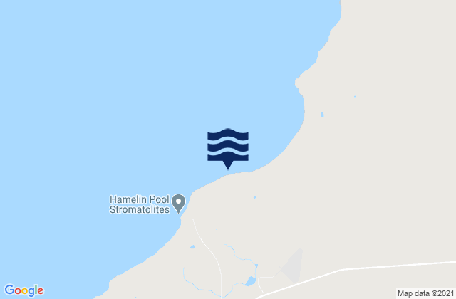 Karte der Gezeiten Hamelin Pool, Australia
