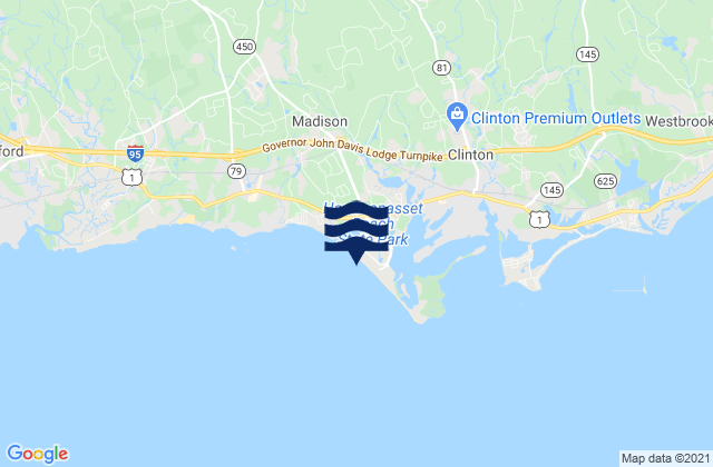 Karte der Gezeiten Hammonasset Beach State Park, United States