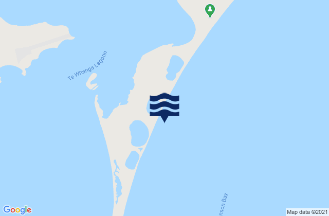 Karte der Gezeiten Hanson Bay, New Zealand