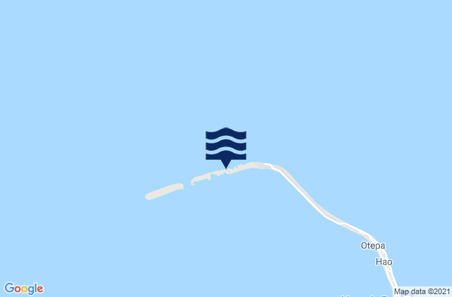 Karte der Gezeiten Hao (Bow or La Harpe) Island, French Polynesia