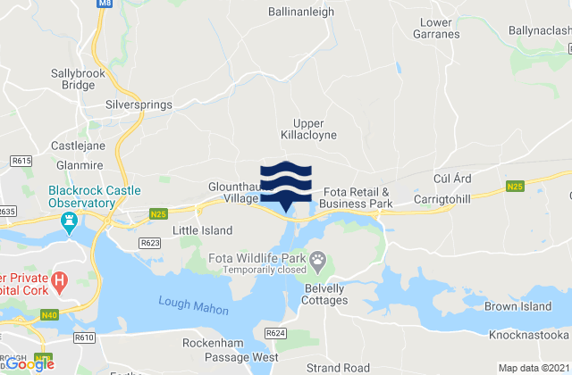 Karte der Gezeiten Harper’s Island, Ireland
