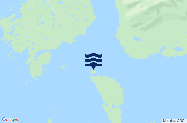 Karte der Gezeiten Harris Island, United States