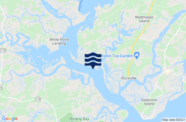 Karte der Gezeiten Hart Bluff Edisto River, United States