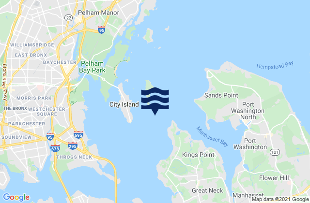 Karte der Gezeiten Hart Island 0.3 n.mi. SSE of, United States